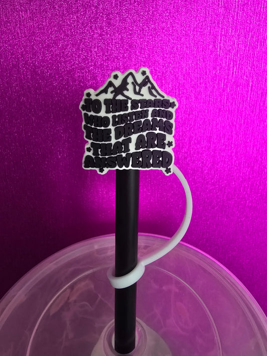 Stars & Dreams Quote Straw Topper
