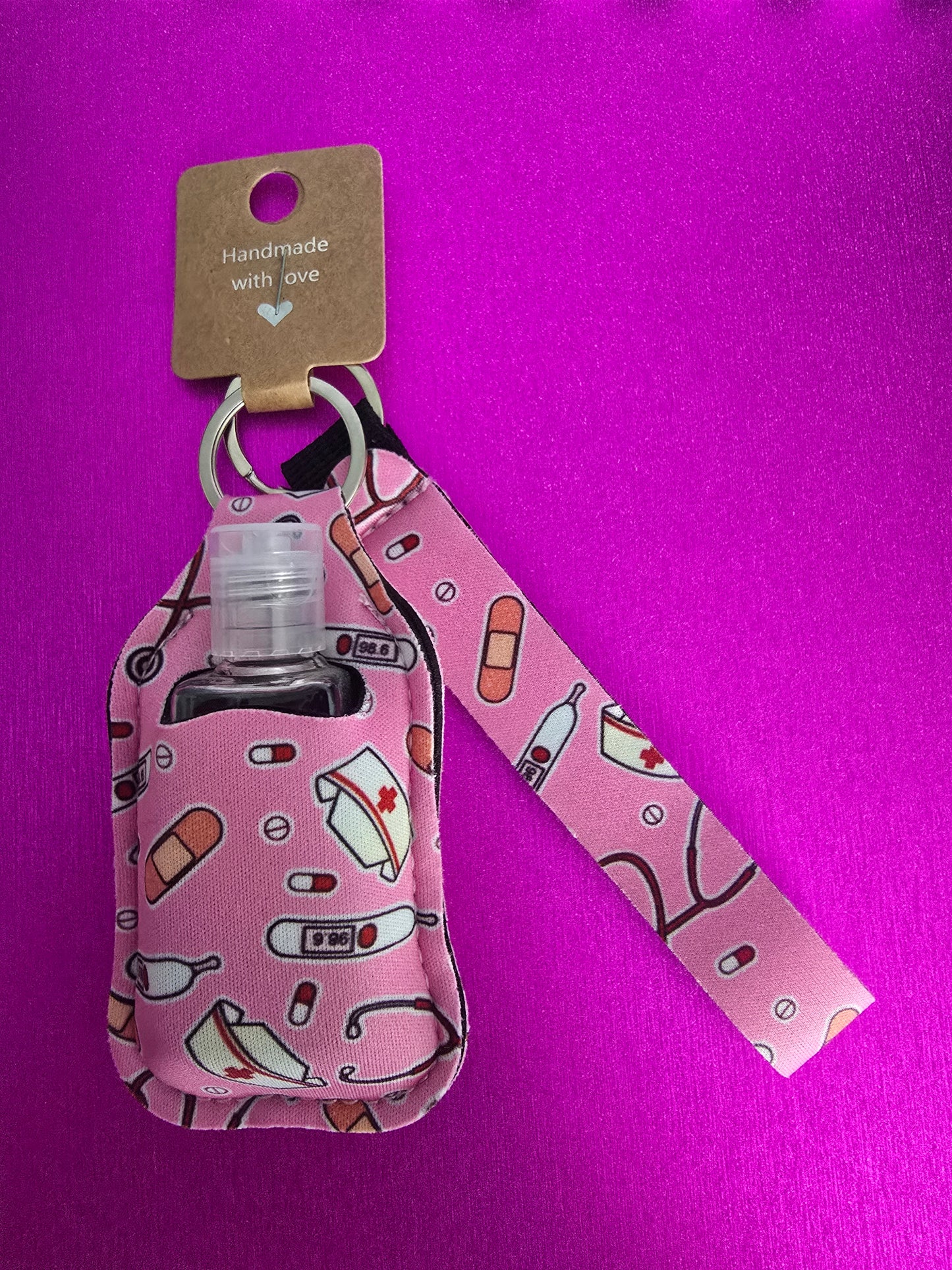 Nurse Life Sanitizer Keychain Set