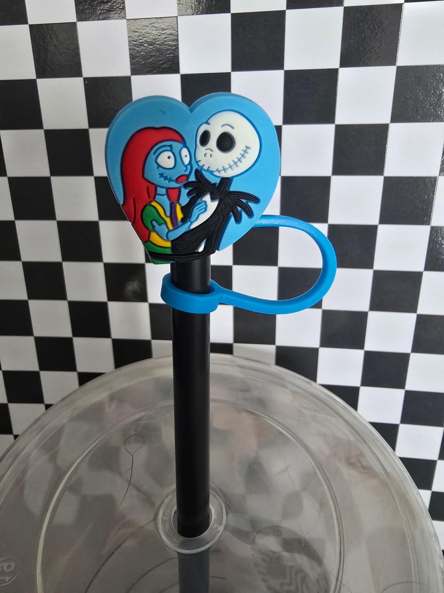 Jack and Sally Straw Topper