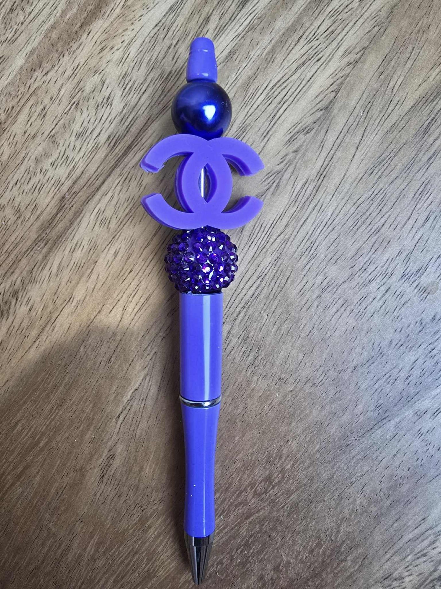 Luxury CC Logo Pen, Purple