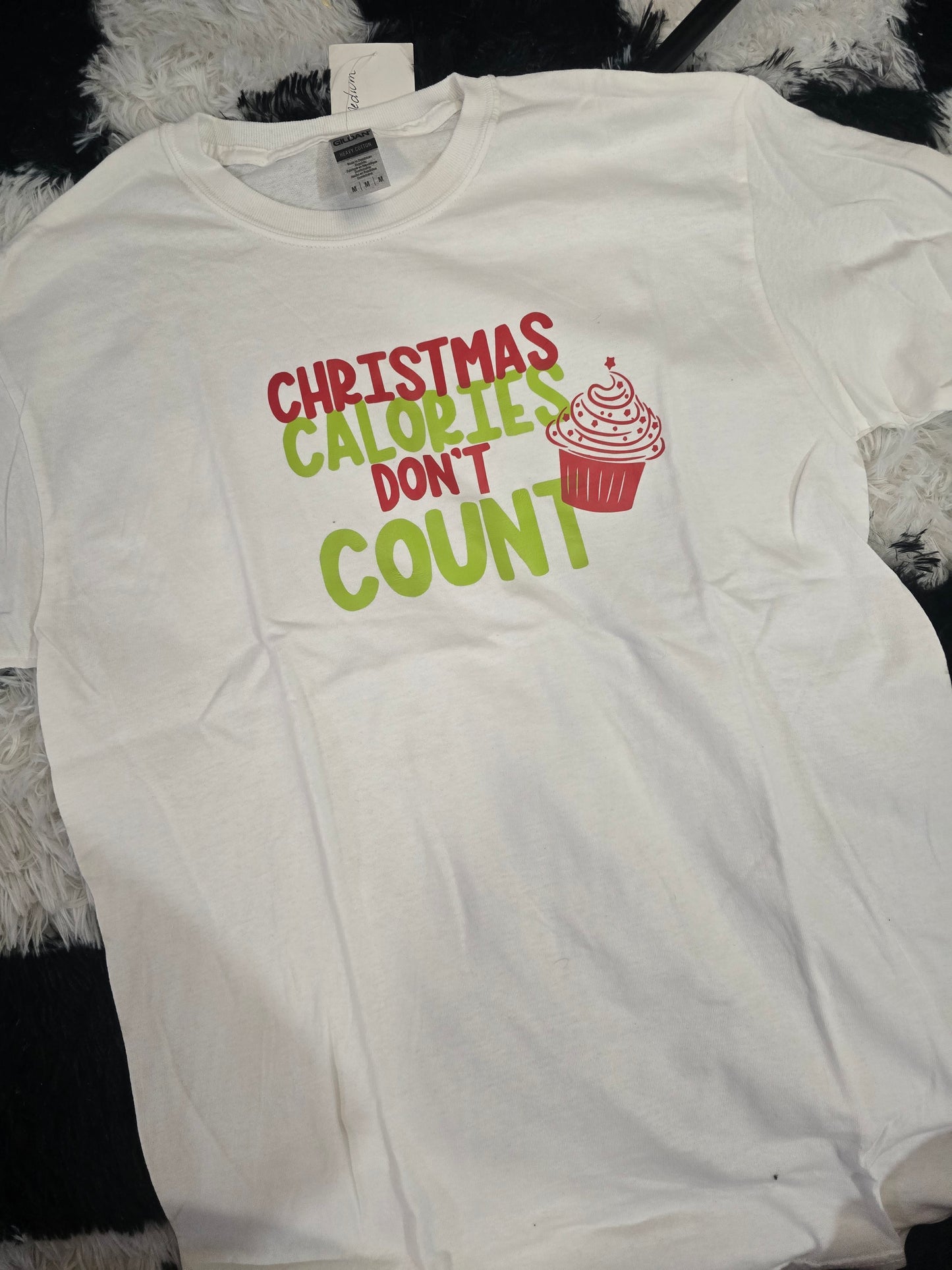 Christmas Calories Tee, White