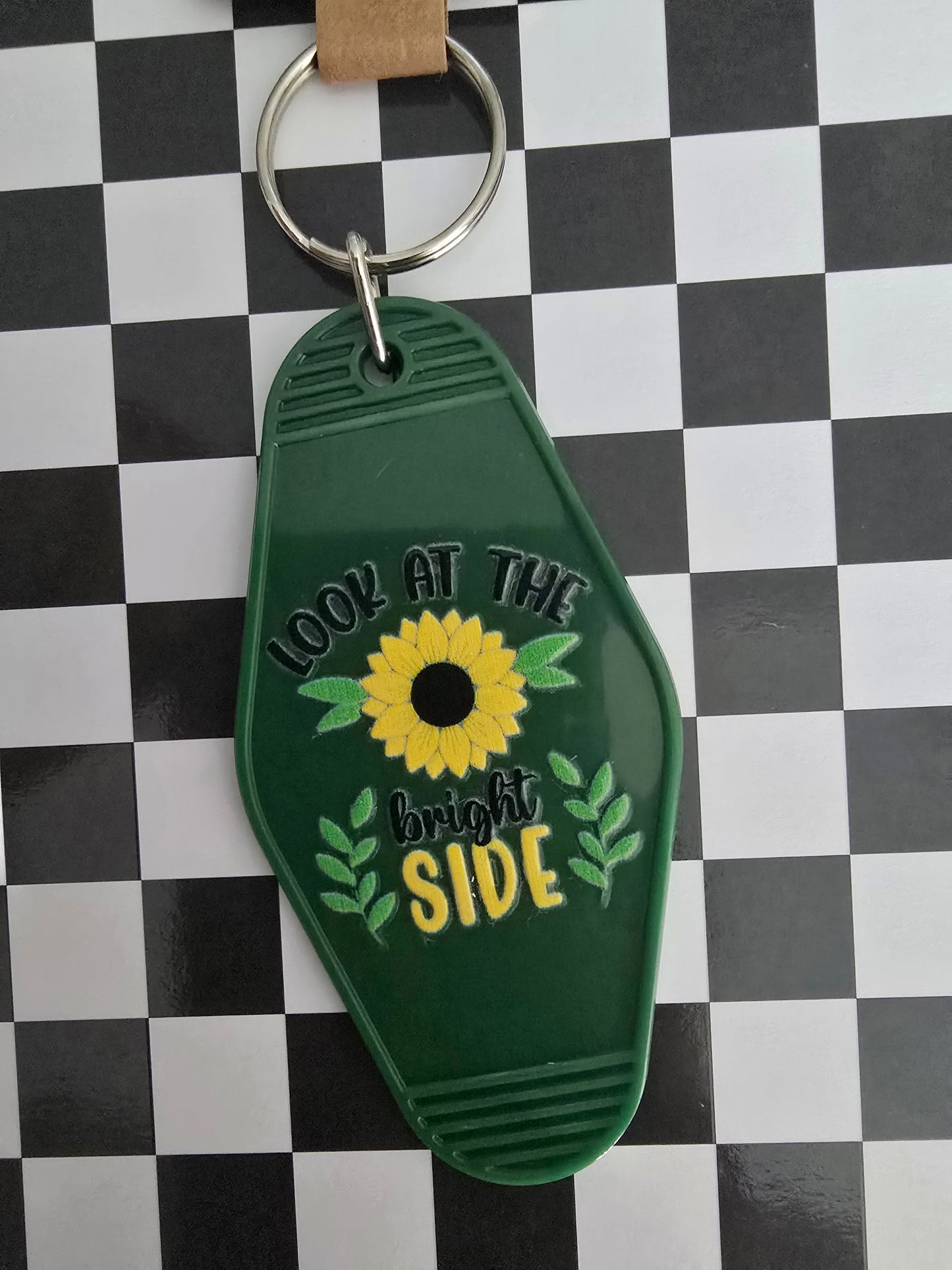 Sunflower Bright Days Motel Keychain