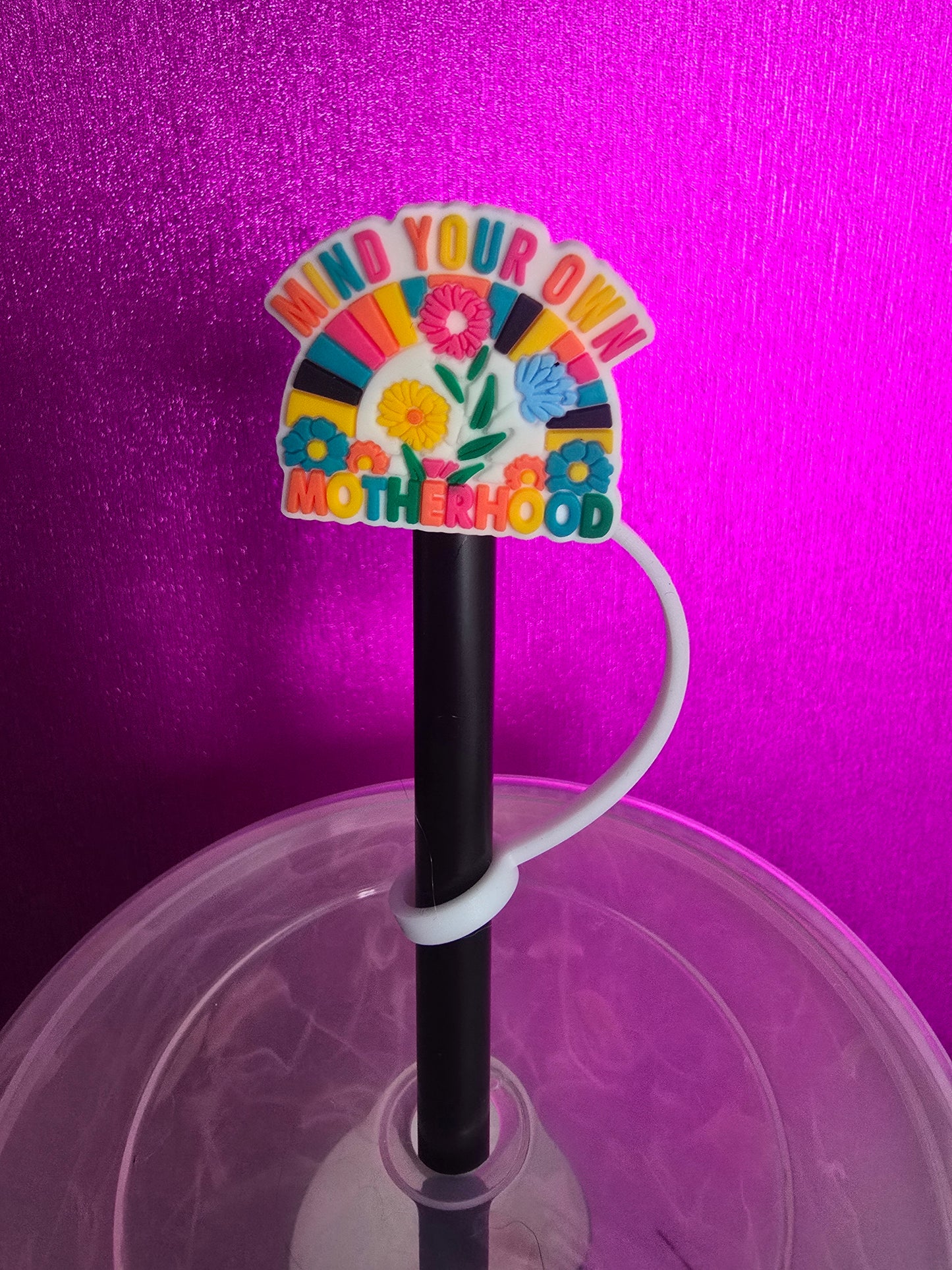 Motherhood Floral Straw Topper
