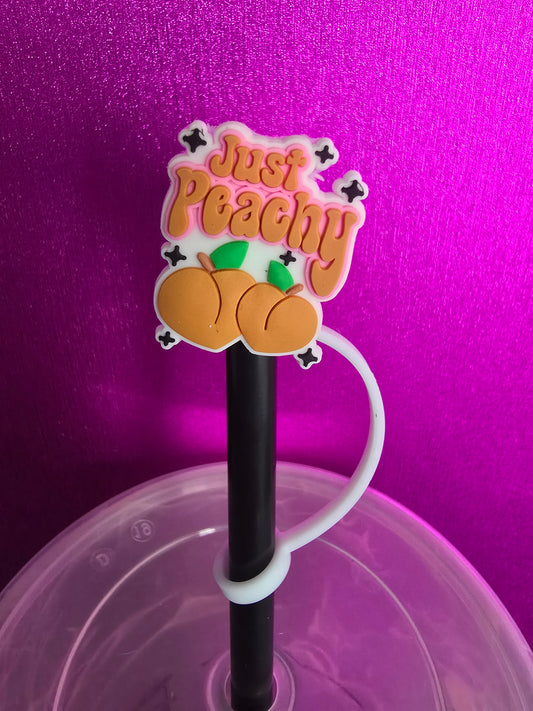 Just Peachy Straw Topper