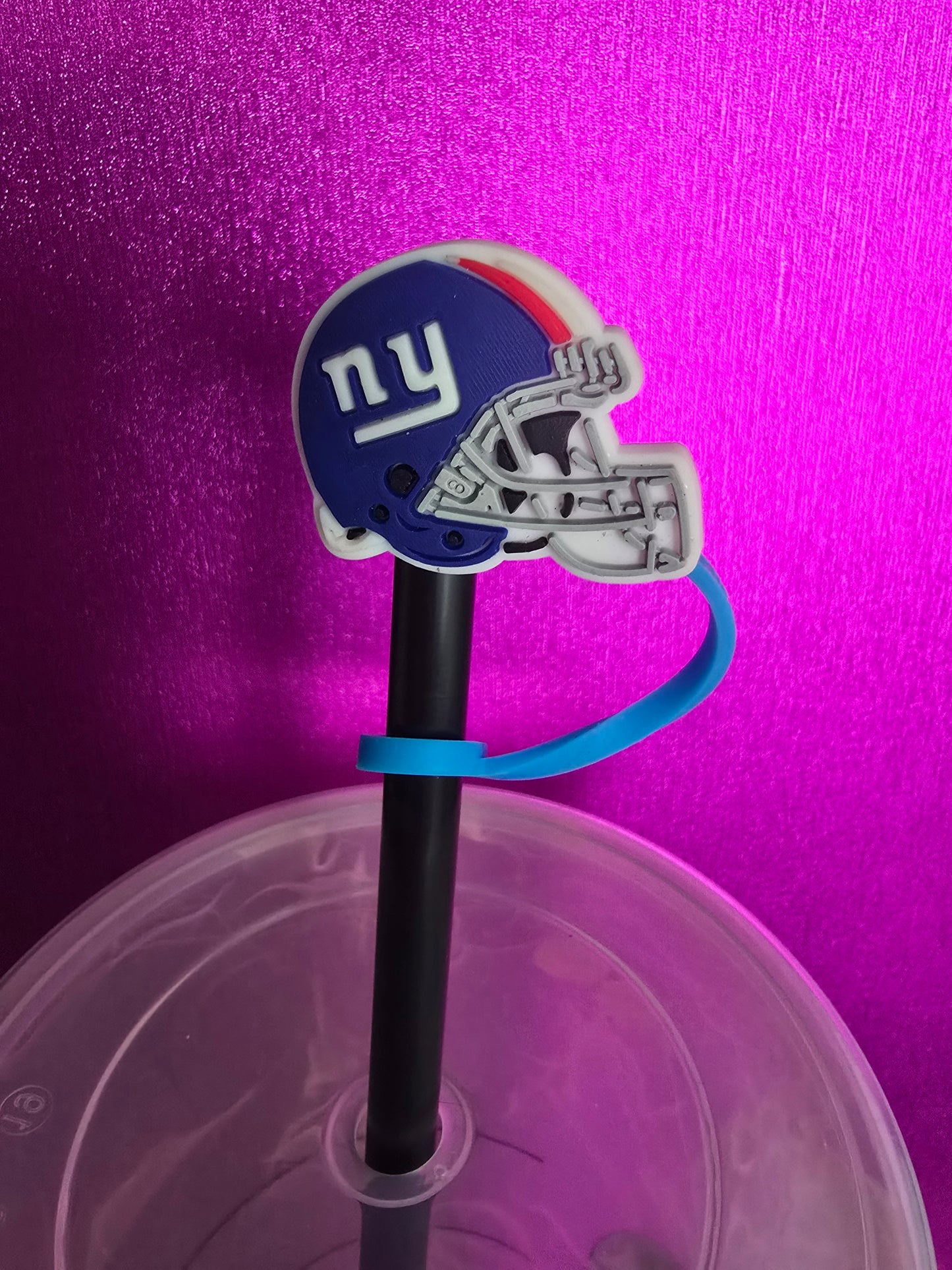 NY Football Straw Topper