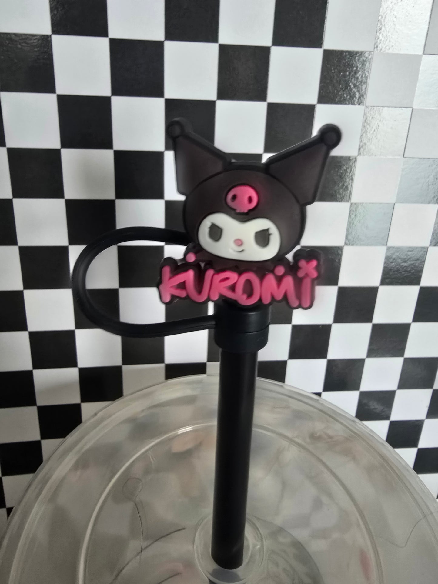 Kuromi Straw Topper