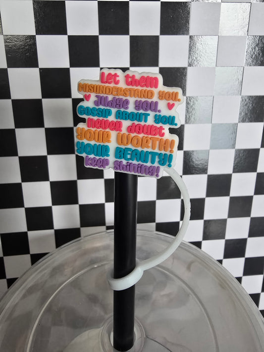 Let Them Straw Topper, Rainbow