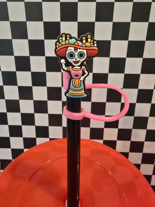 Fiesta Skeleton 2 Straw Topper