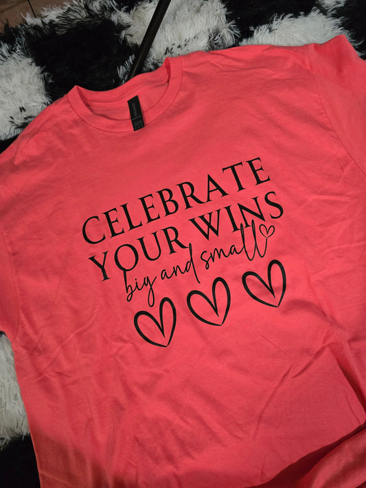 Celebrate Wins Tee, Melon