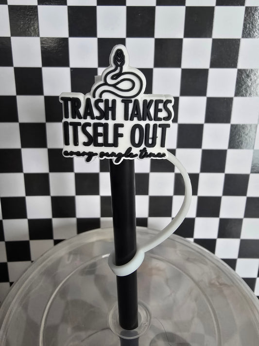 Trash Out Straw Topper