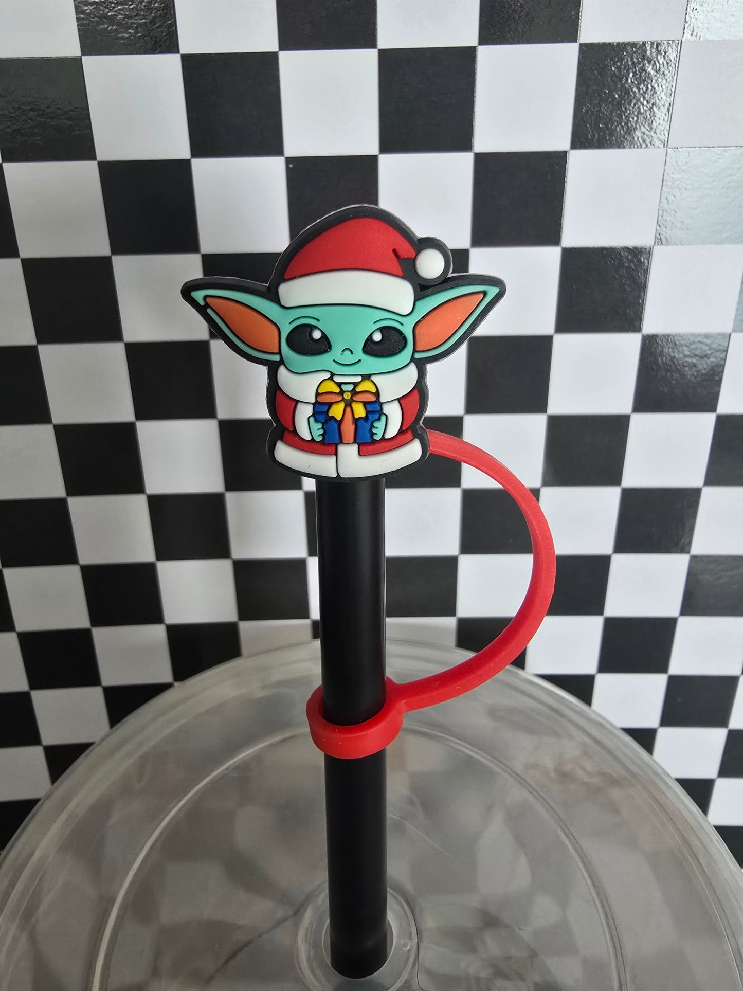 Christmas Yoda Straw Topper