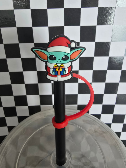Christmas Yoda Straw Topper