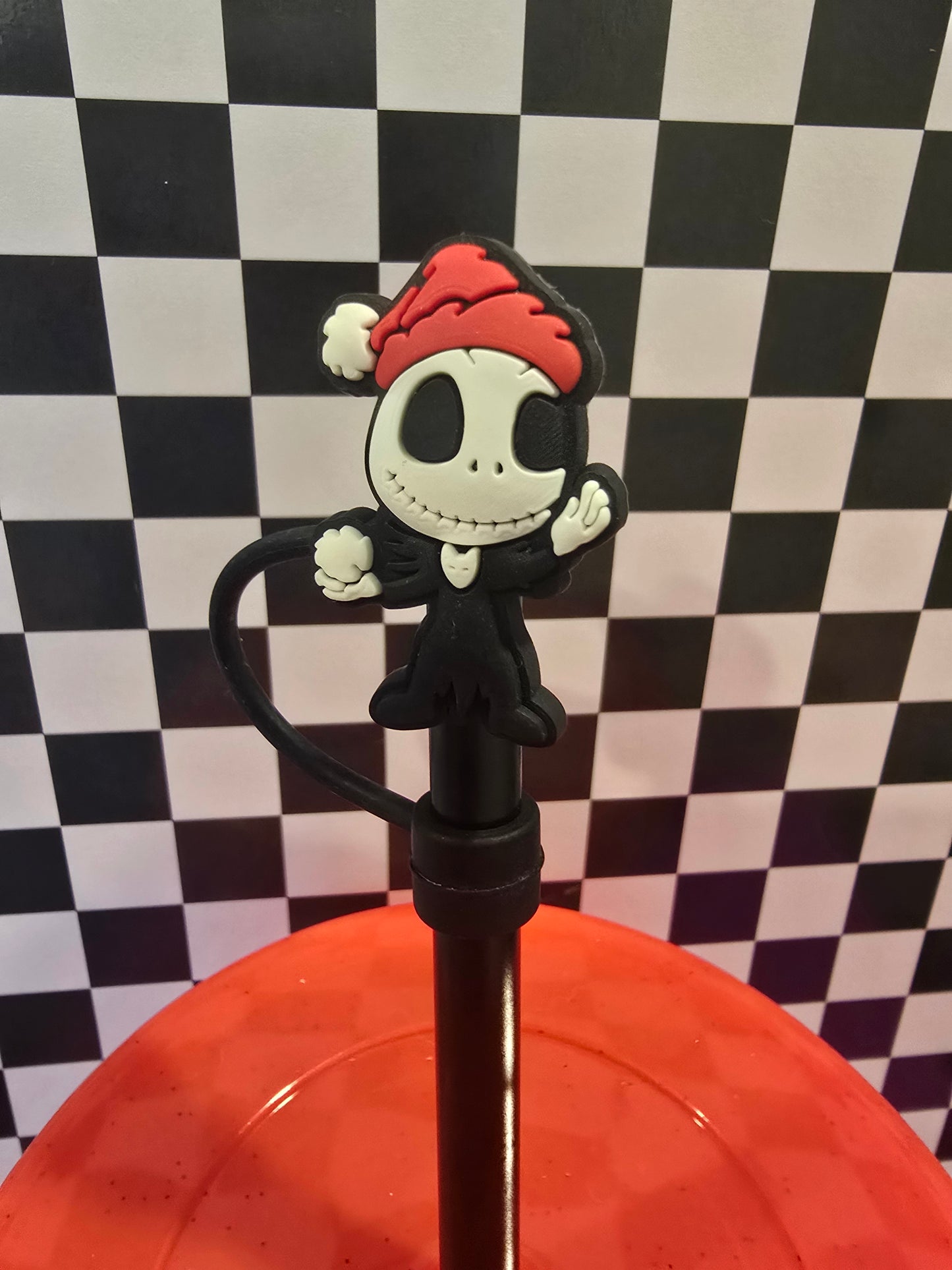Jack Skellington Christmas Straw Topper