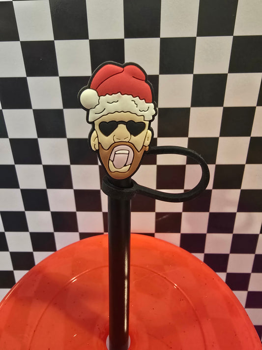 Bad Bunny Christmas Straw Topper