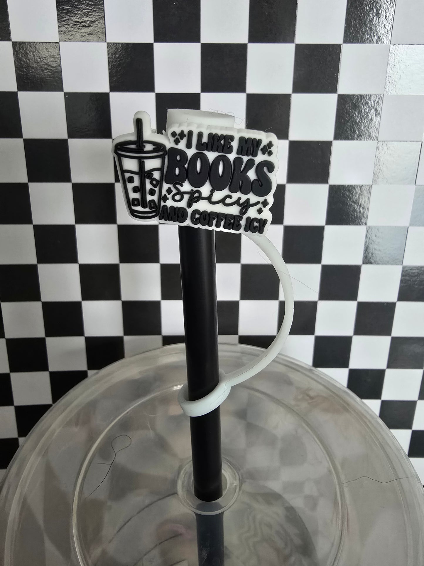 Books Pls Straw Topper