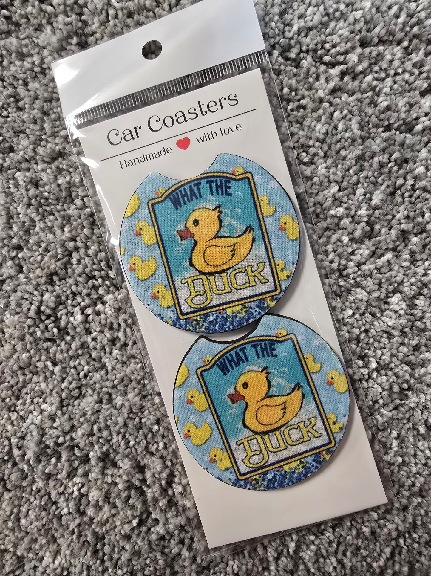 What the Duck Car Coasters