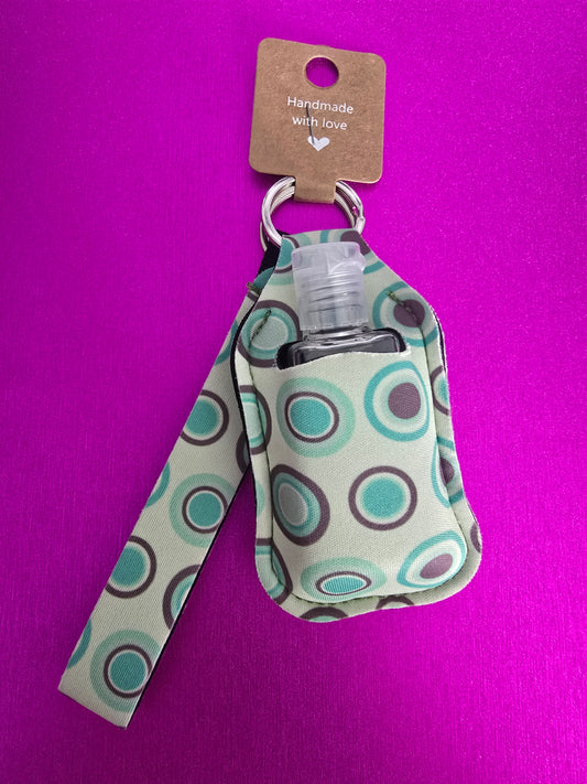 Green Bubbles Sanitizer Keychain Set