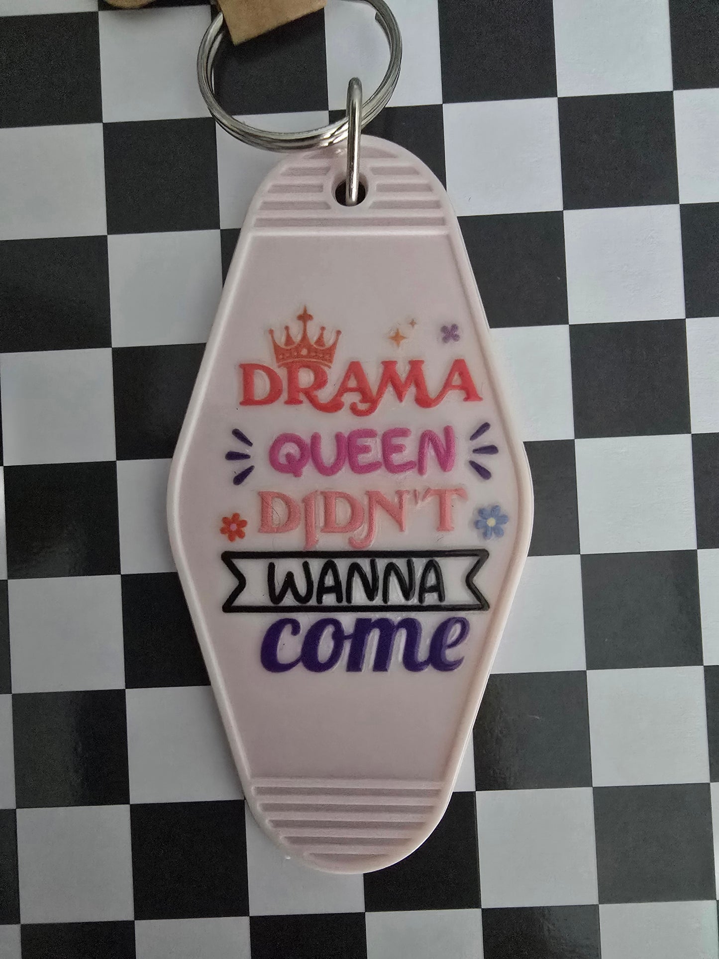 Drama Queen Motel Keychain