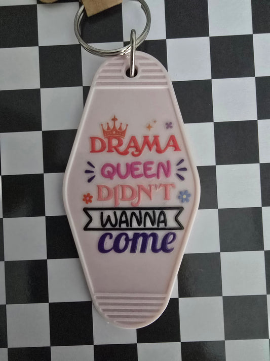 Drama Queen Motel Keychain