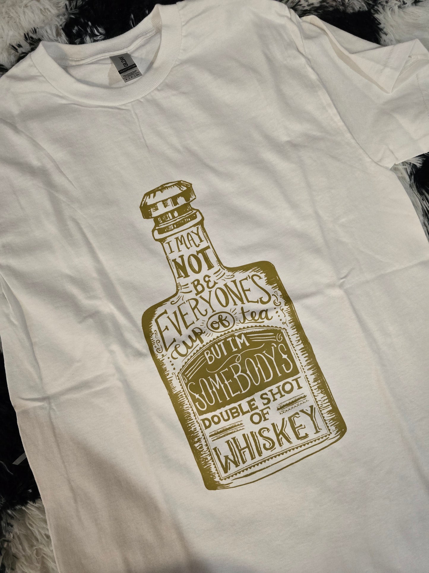 Shot of Whiskey Tee, White