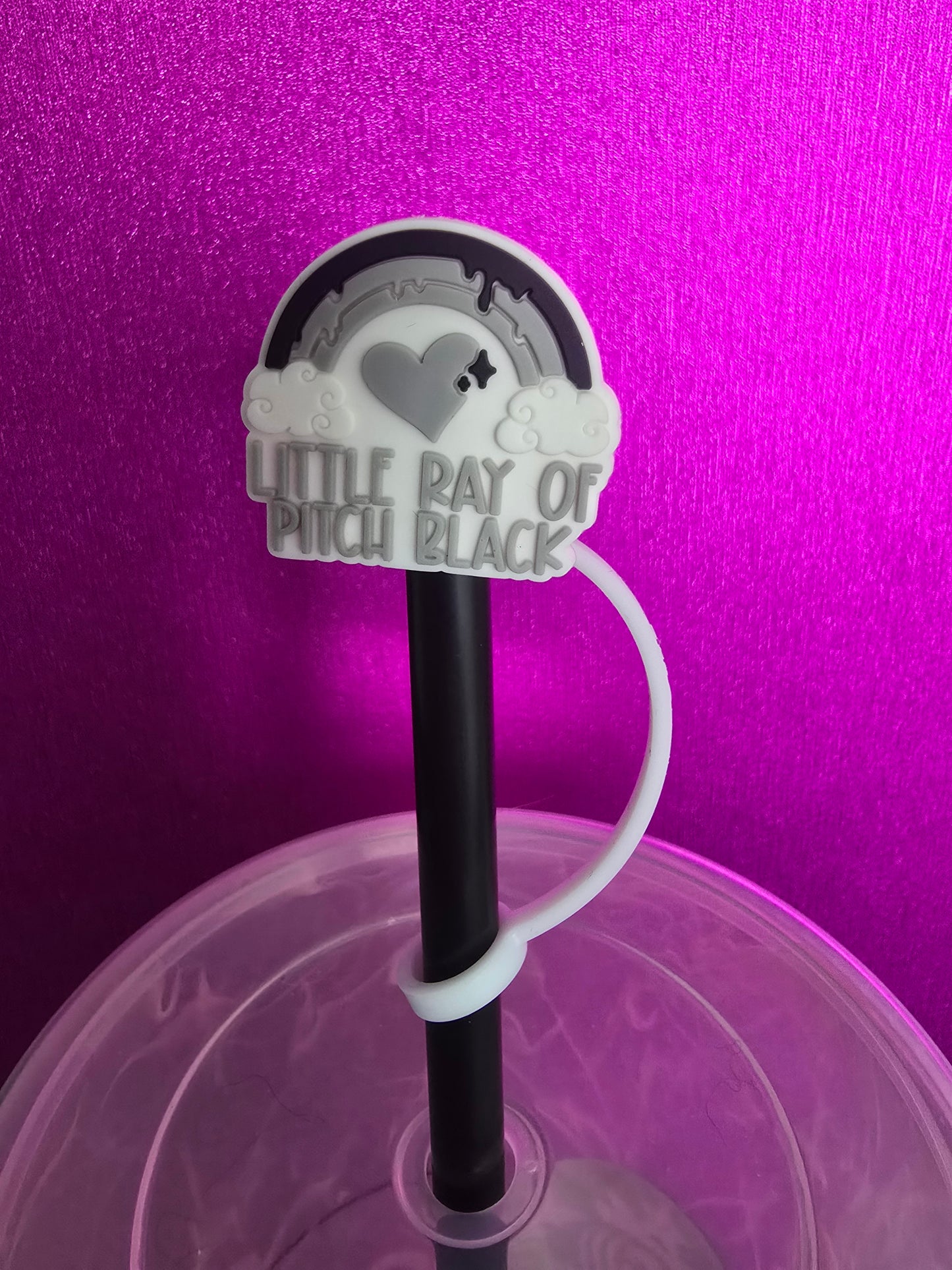 Ray of Pitch Black Straw Topper