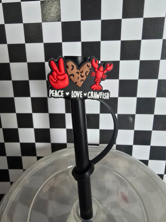 Love & Crawfish Straw Topper