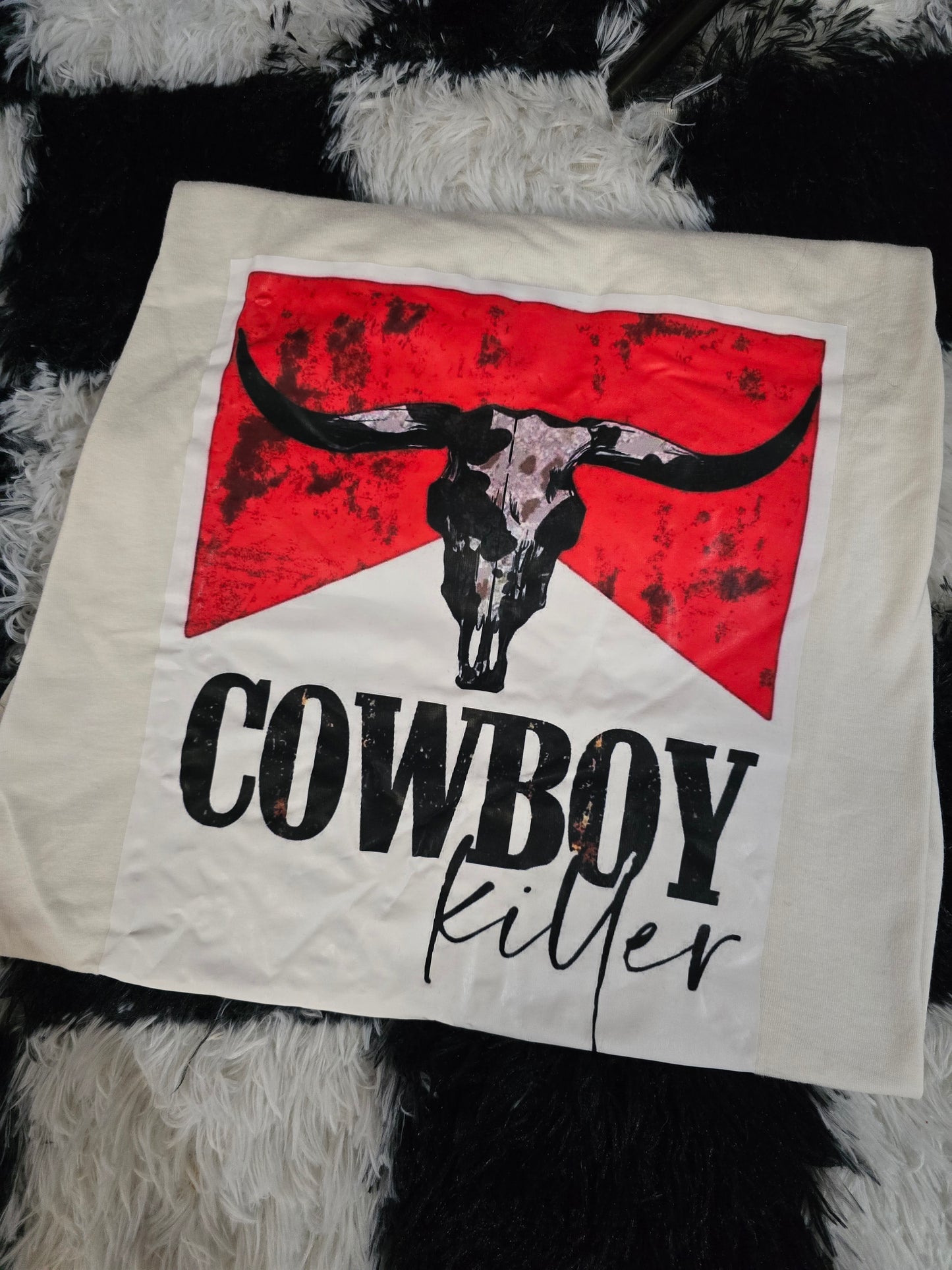 Cowboy Killer Tee, Cream