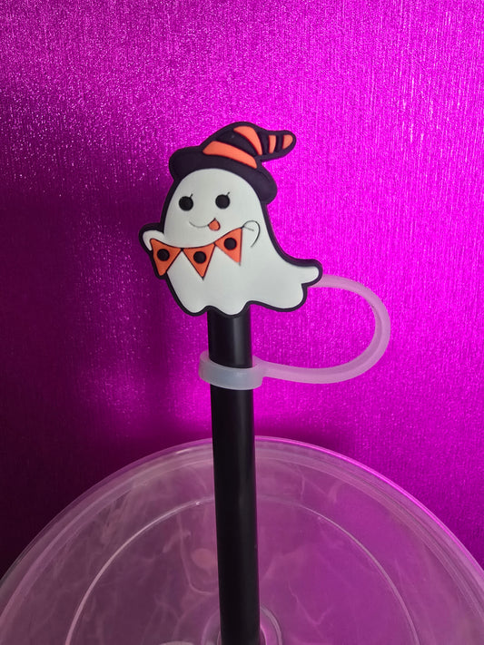 Classy Ghost Straw Topper